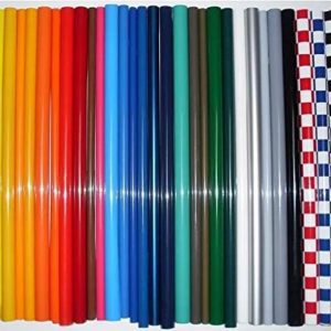RC Airplane Covering Film 60 x 200cm Red/Yellow/Blue/Green/White/Black Multi-Colors, High Strength Heat Shrinkable RC Plane Covering Material for Balsa Wood Model Airplane (Bright Red, 2 Meters)