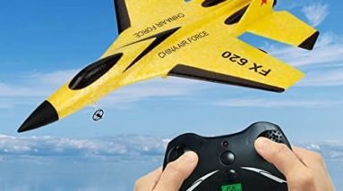 SU-35 Jet Fighter Stunt RC Airplane, 2.4G Remote Control Plane RC Aircraft Toy, FX620 Aero Jet Control Remoto Airplane Hobby RC Airplanes Model, EPP Foam RC Jet Glider Fighter Plane Toys (Yellow)