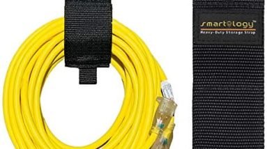 Smartology Extension Cord Storage Organizer,Cord Wrap Keeper,Heavy-Duty Cable Straps for Tools, Hoses, Rope, Wire, 9 Pack