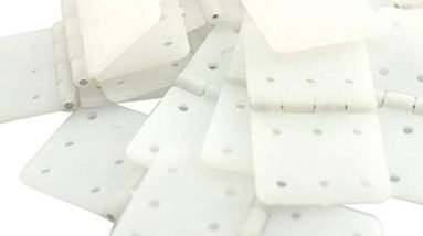 RLECS 20pcs Pinned Nylon Hinge 16x29mm M Size for RC Airplane Plane Parts Model Replacement