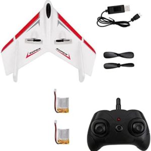 UJIKHSD 2.4G Airplane Vertical Takeoff Outdoor Stunt Mode Delta Wing RC Foam Glider Remote Control Plane with 2 Batteries Stability Flight RC Aircraft