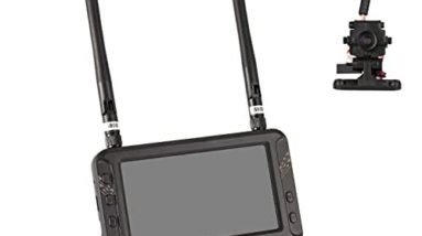 DUMBORC 4.3'' FPV Monitor with Camera 800 X 480 5.8G 40CH Wireless LCD Screen for RC Car RC Trucks/RC Crawler/Boats/Tank/Quadcopter