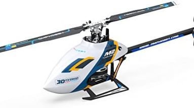 OMPHOBBY M2 EVO RC Helicopter for Adults Dual Brushless Motors Direct-Drive 6 Channel RC Helicopters Outdoor, Superior 3D Remote Control Plane Gifts Newly Upgraded Mini Drone BNF(No Controller-White