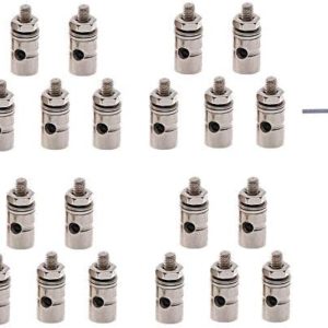 20 PCS Dia 1.3mm Adjustable RC Airplane Pushrod Connector Linkage Stopper for Model Aircraft DIY Replacement Parts