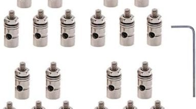 20 PCS Dia 1.3mm Adjustable RC Airplane Pushrod Connector Linkage Stopper for Model Aircraft DIY Replacement Parts