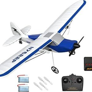 VOLANTEXRC RC Plane Ready to Fly 2.4Ghz 2-CH Remote Control Airplane 762-2 and SUPUlSE Lipo Battery Charger DC 3.7V 1S 1 Cell