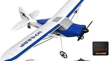 VOLANTEXRC RC Plane Ready to Fly 2.4Ghz 2-CH Remote Control Airplane 762-2 and SUPUlSE Lipo Battery Charger DC 3.7V 1S 1 Cell