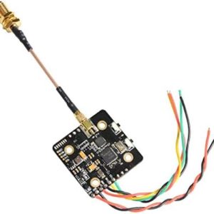 5.8GHz FPV VTX PIT/25/200/600/1000mW Switchable FPV DVR Transmitter with Microphone Support OSD Configuration Using Smart Audio Upgraded Long Range Version for FPV Racing Drone Quadcopter RC Car