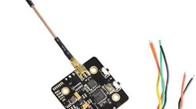 5.8GHz FPV VTX PIT/25/200/600/1000mW Switchable FPV DVR Transmitter with Microphone Support OSD Configuration Using Smart Audio Upgraded Long Range Version for FPV Racing Drone Quadcopter RC Car
