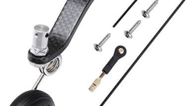 Hobbypark 50cc Nitro Great Plane Landing Gear Carbon Tail Wheel Assembly 1.5 inches Rubber Tire Kit RC Airplane Replacement Parts