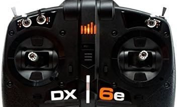 Spektrum DX6e 6-Channel DSMX 2.4GHz RC Radio Transmitter Only (No Receiver) with 250 Model Memory | Telemetry | Wireless Trainer Link, SPMR6655 , Black