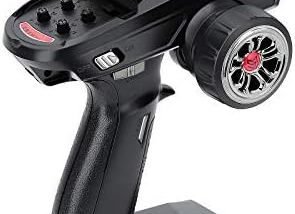 INJORA RC Transmitter 2.4GHz 6CH Controler and Receiver with Gyro Remote Inside Receiver for 1/8 1/10 RC Car Boat Tanks Crawler TRX4 SCX10 Upgrade Parts