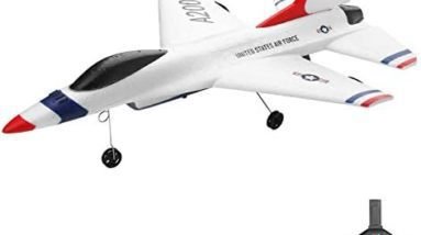 GoolRC Wltoys RC Airplane RC Fixed Wing XK A200 F-16B RC Airplane 2.4GHz 2CH RC Plane Flight Toys for Kids Boys with 3 Batteries