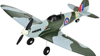 Buddy RC Spitfire 2.4GHz Remote Control Plane, 4CH RC Plane Ready to Fly, 450mm Mini Scaled Warboird Foam RC Airplane That Easy Control for Beginners Adult