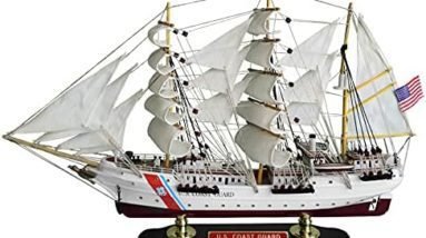 large wooden ship models