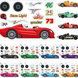 36 Sheets Make a Race Car Stickers Race Car Stickers for Kids Make Your Own Stickers Race Car Themed Birthday Party Decorations Party Favors Supplies Reward Educational Toy Art Craft Activities