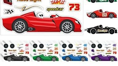 36 Sheets Make a Race Car Stickers Race Car Stickers for Kids Make Your Own Stickers Race Car Themed Birthday Party Decorations Party Favors Supplies Reward Educational Toy Art Craft Activities