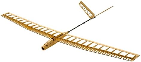 RC Plane Uzi 1.4m Wingspan Balsa Wood Glider Plane RC Airplane Aircraft Model KIT with Power Kit - Yellow, Stunt Flying Upside Down, Easy & Ready to Fly