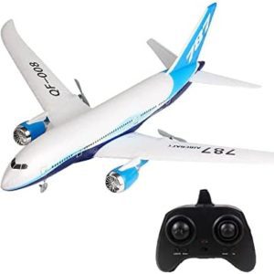 HHUJHA A-747 Large Electric RC Plane DIY Outdoor RC Glider 3CH Built-in Gyroscope RC Airplane Beginners Ready to Fly RC Aircraft 360 ° Stunt Flight Aerial Model Toy Teen Gift