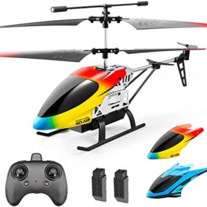 DRONEEYE 4DM5 Remote Control Helicopter for Kids Adults,Altitude Hold 2.4GHz RC Aircraft Helicopters with Gyro for Beginner Toys,30 Min Play,Indoor Flying with 3.5 Channel,LED Light,High,Low Speed