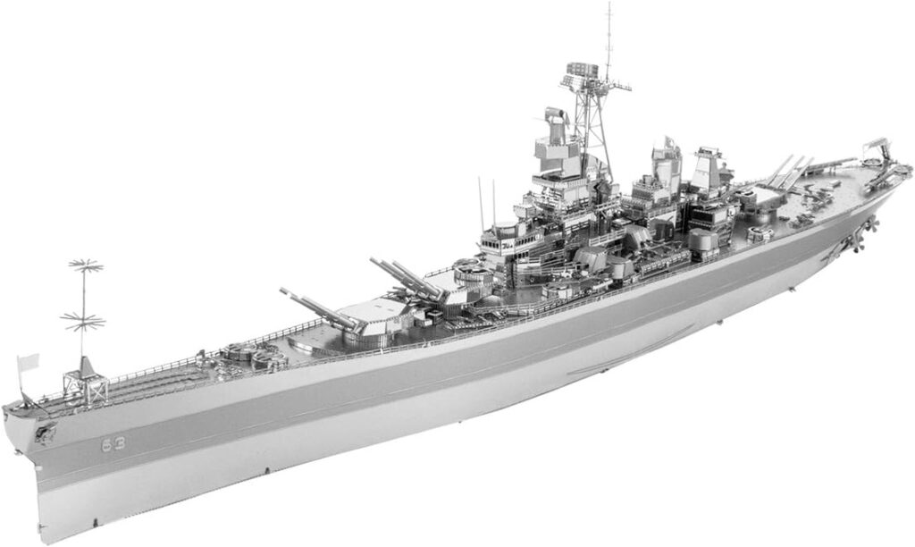 Fascinations Metal Earth Premium Series USS Missouri (BB-63) 3D Metal Model Kit