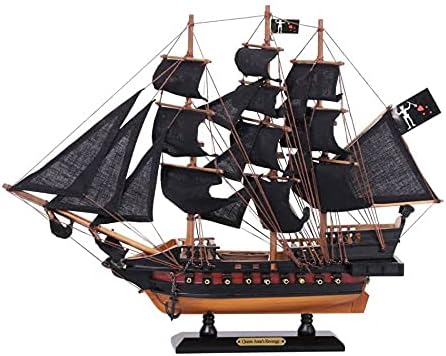 Handcrafted Nautical Decor Wooden Blackbeards Queen Annes Revenge Black Sails Limited Model Pirate Ship