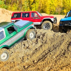 RC CARS Desert Domination | Gmade Nissan Patrol vs Traxxas TRX4 Ford Bronco vs HB R1001 NEW Bronco