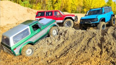 RC CARS Desert Domination | Gmade Nissan Patrol vs Traxxas TRX4 Ford Bronco vs HB R1001 NEW Bronco
