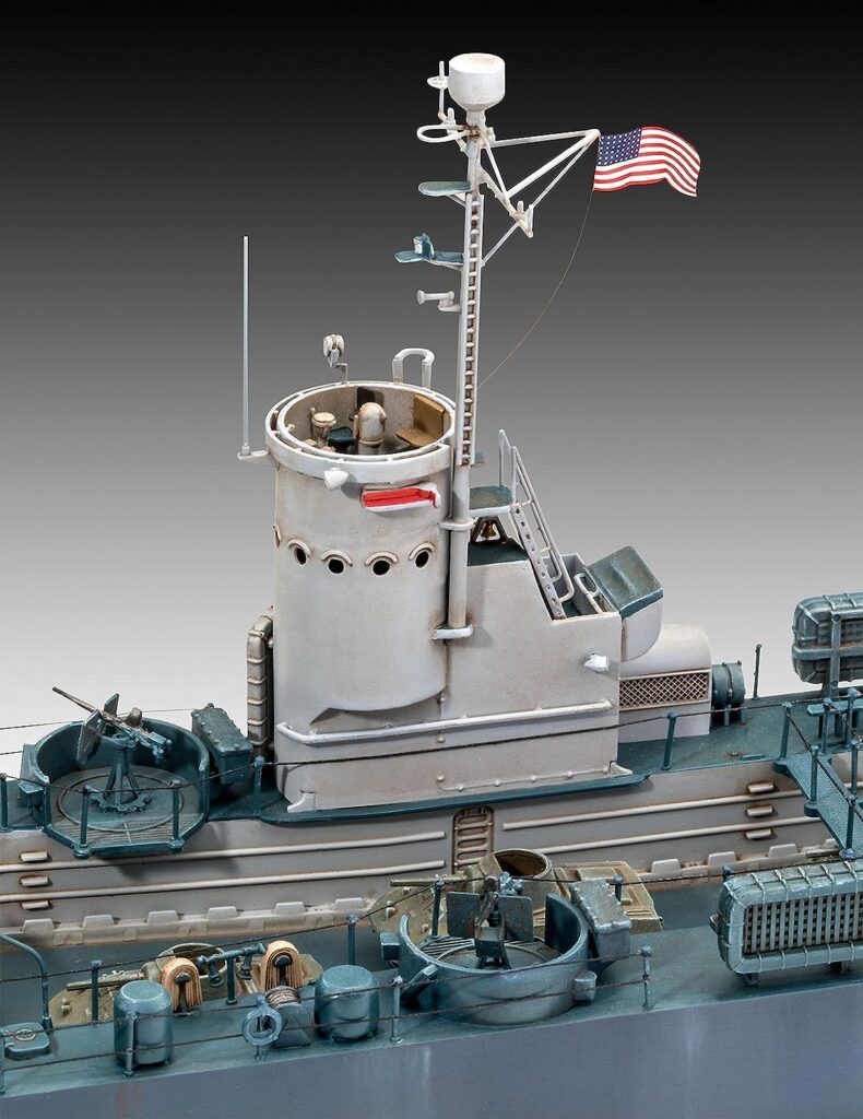 Revell RV05169 05169 US Navy Landing Ship Medium (Bofors 40mm) Plastic Model kit 1:144 Scale, Unpainted
