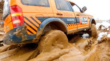 Land Rover Discovery MST CFX vs. Nature's Fury: Mud and Ice Off-road Challenge!