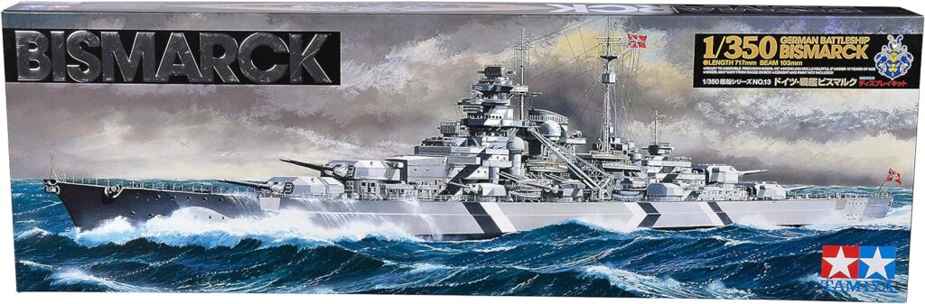 Tamiya 78013 1/350 German Battleship Bismarck Plastic Model Boat Kit