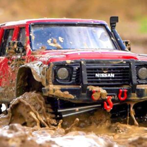 RC CARS Stuck in MUD – Rescue WINCH | Nissan Patrol Gmade 4x4 and RC TRUCK ZIL 131 Axial 6x6