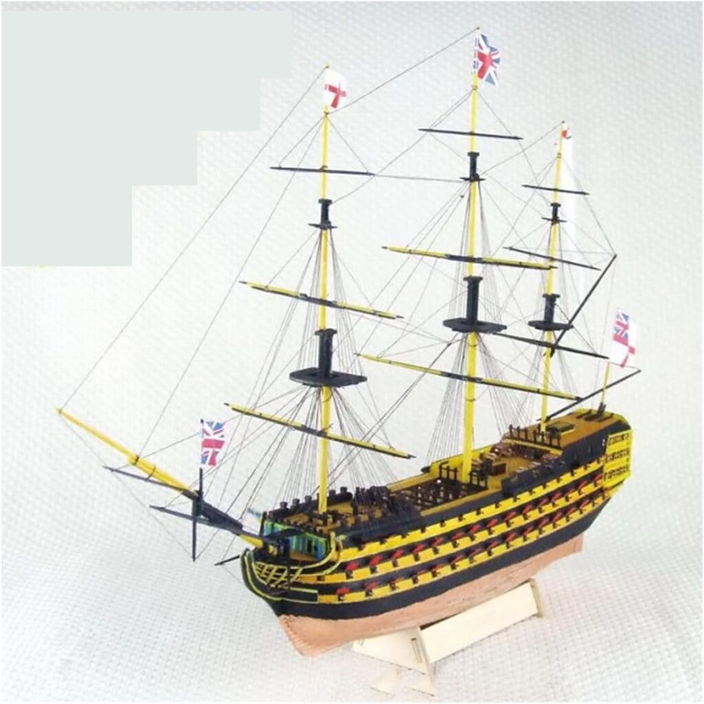 3D Pirate Wooden Kits Wooden Scale Model Ship 1/200 Assembled Model Kit Collection Ornaments Display