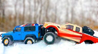 Winter Off-Roading Showdown: Ford Raptor vs. Lexus vs. Land Cruiser vs. Land Rover