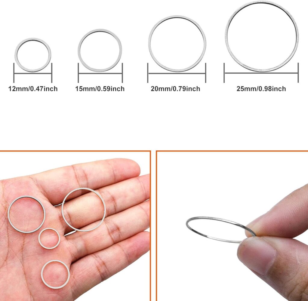 70pcs Earrings Beading Hoop Earring Finding Silver Round Earring Circle Open Bezel Pendant Frame Round Beading Hoop for Jewelry Making DIY Earring