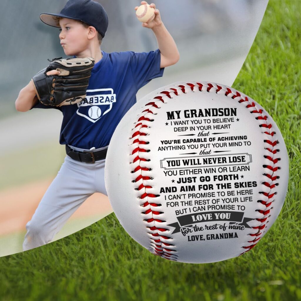 Christmas, Birthday Gifts For Son, Grandson, Personalized Baseball Gifts For Him, Gifts For Boys, Birthday Gift For Son From Dad, Mom, Grandson Gifts From Grandparents, Gifts For Baseball Players Boys