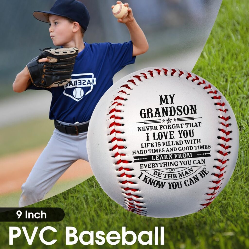 Christmas, Birthday Gifts For Son, Grandson, Personalized Baseball Gifts For Him, Gifts For Boys, Birthday Gift For Son From Dad, Mom, Grandson Gifts From Grandparents, Gifts For Baseball Players Boys