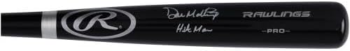 Don Mattingly New York Yankees Autographed Black Rawlings Pro Bat with Hitman Inscription - Autographed MLB Bats