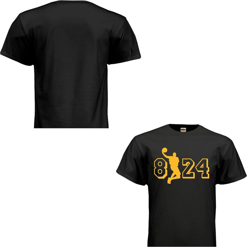HOFSM.COM Hall of Fame Sports Memorabilia Tribute T-Shirt for 8-24 Legend Kobe Support Los Angeles Basketball Shirt