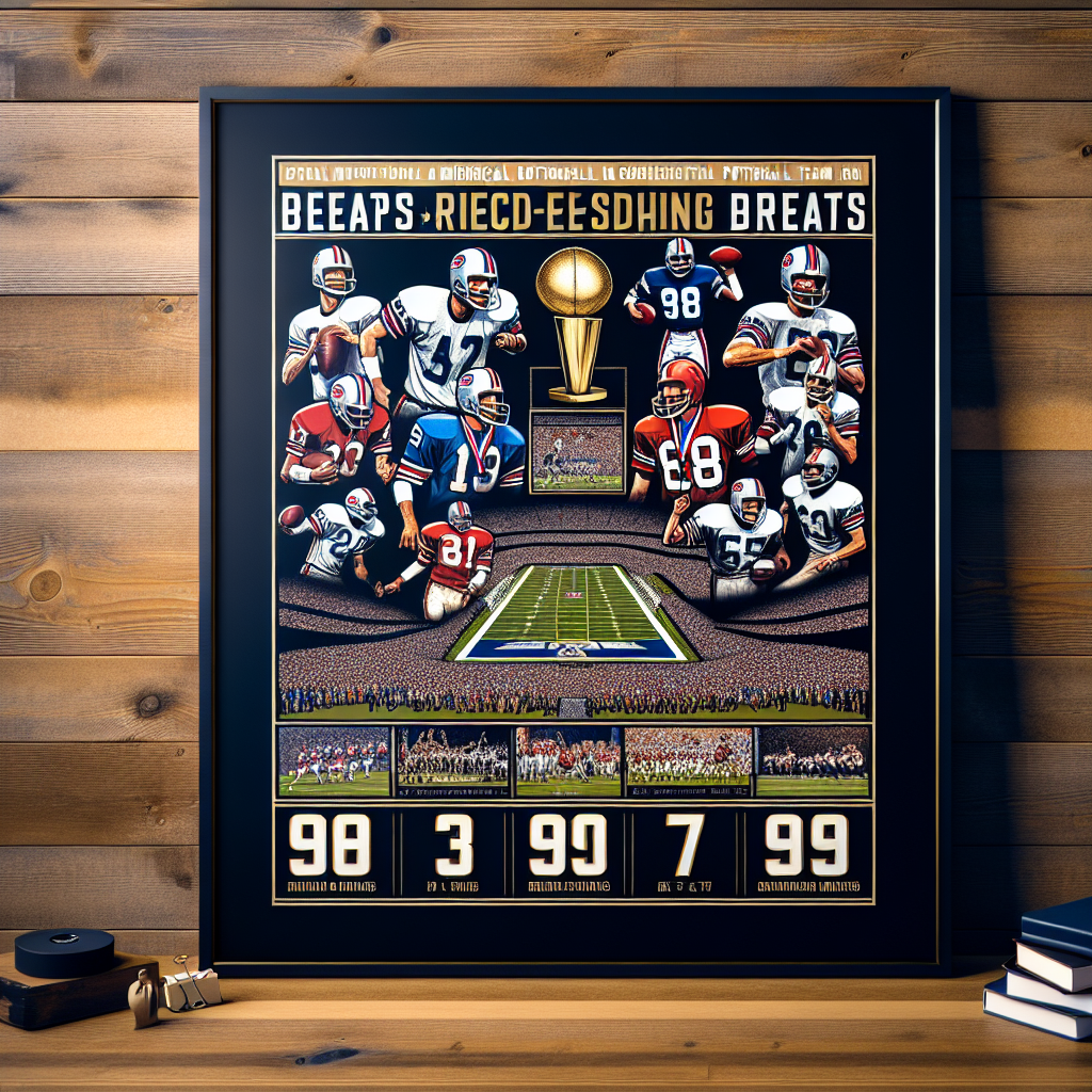Miami Dolphins Framed 15 x 17 70 Point Franchise Record Collage - NFL Team Plaques and Collages