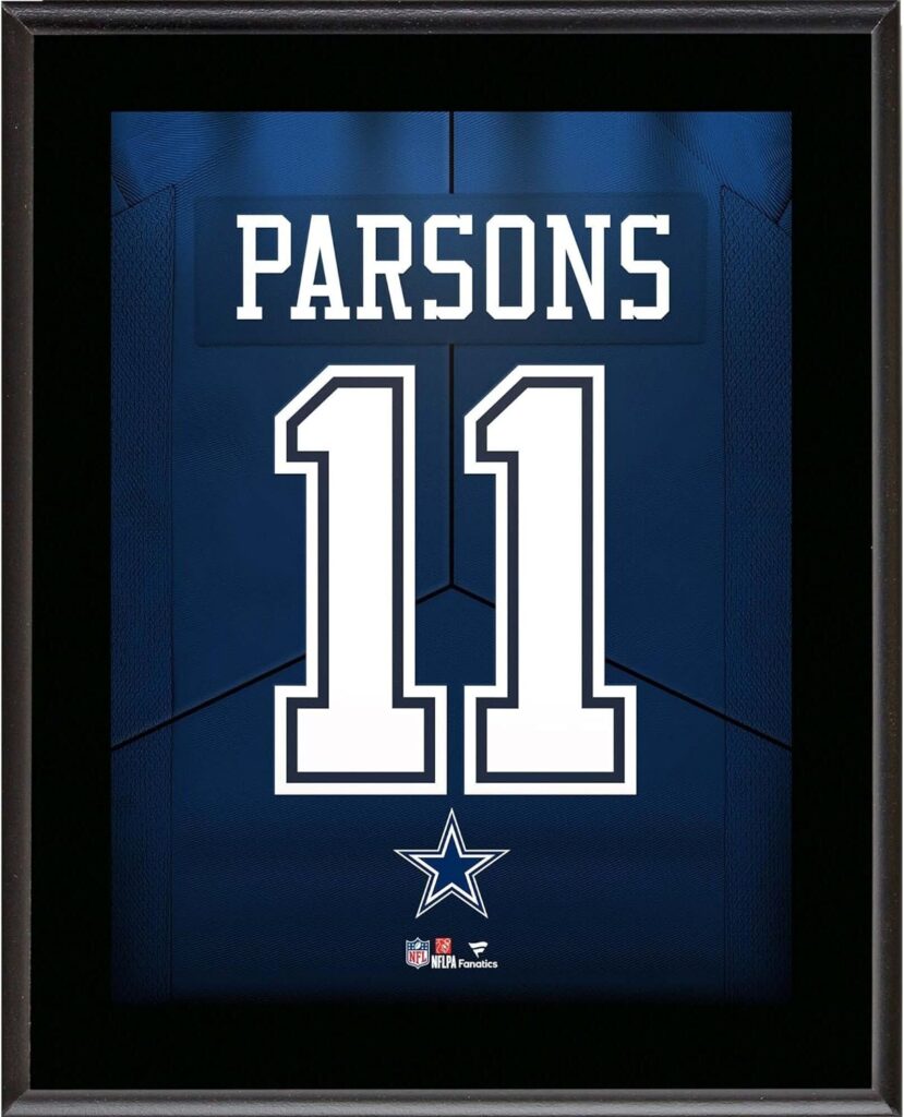 Micah Parsons Dallas Cowboys 10.5 x 13 Jersey Number Sublimated Player Plaque - NFL Player Plaques and Collages