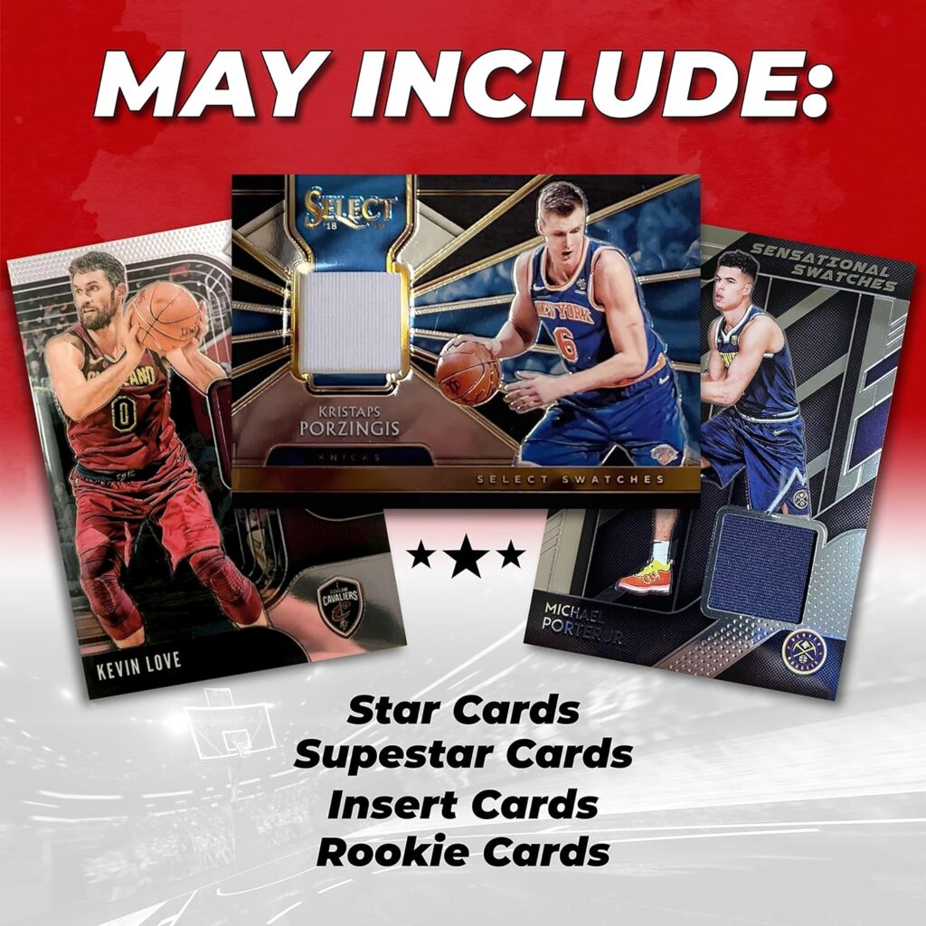NBA Basketball Cards Hit Collection Sports Cards Packs | 100x Official NBA Cards | 2 Relic, Autograph or Jersey Cards Guaranteed | Gift Box  Collecting Guide | Perfect Starter Basketball Cards Box
