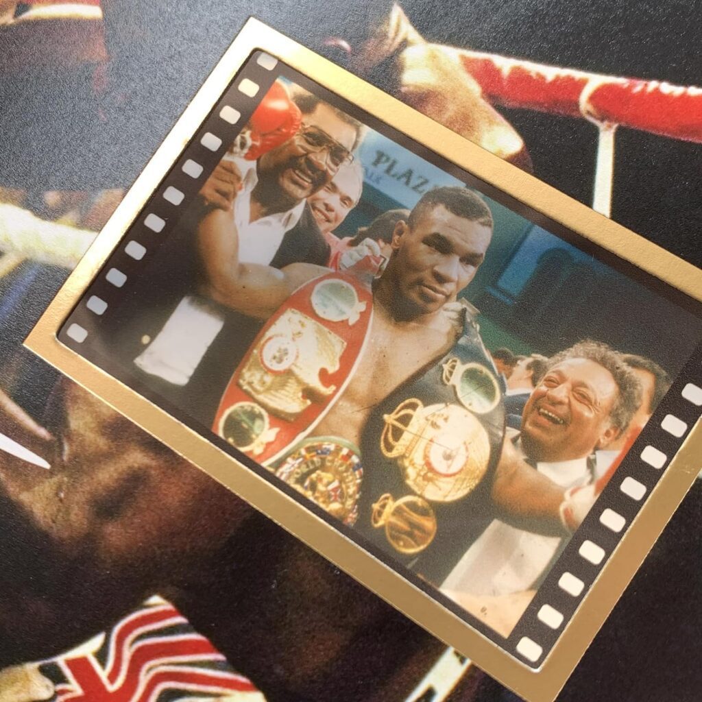 sufenvera Signed Mike Tyson Boxing Fan Photo Gifts 10x8 Inch,Mike Tyson Memorabilia Film Picture Framed Poster Decor
