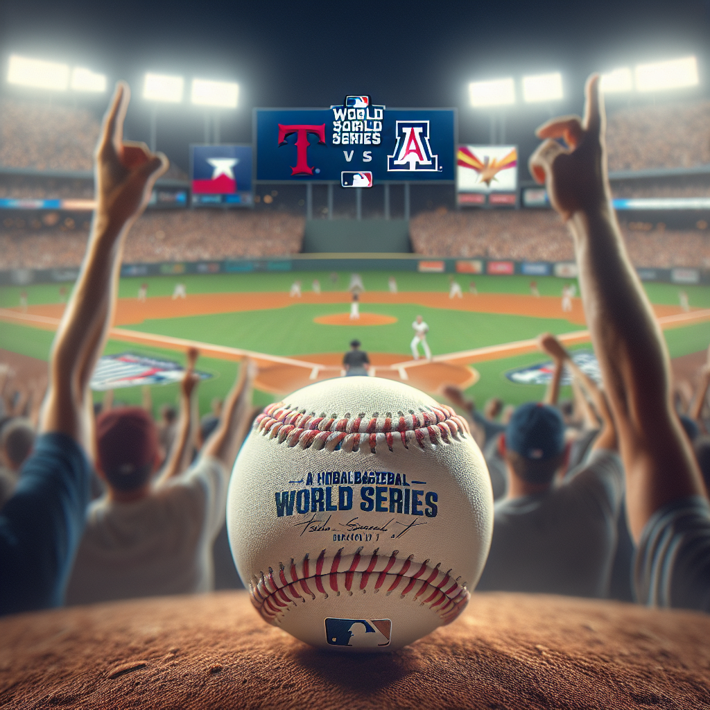 Texas Ranger vs. Arizona Diamondbacks 2023 World Series Matchup Unsigned Baseball - MLB Baseballs