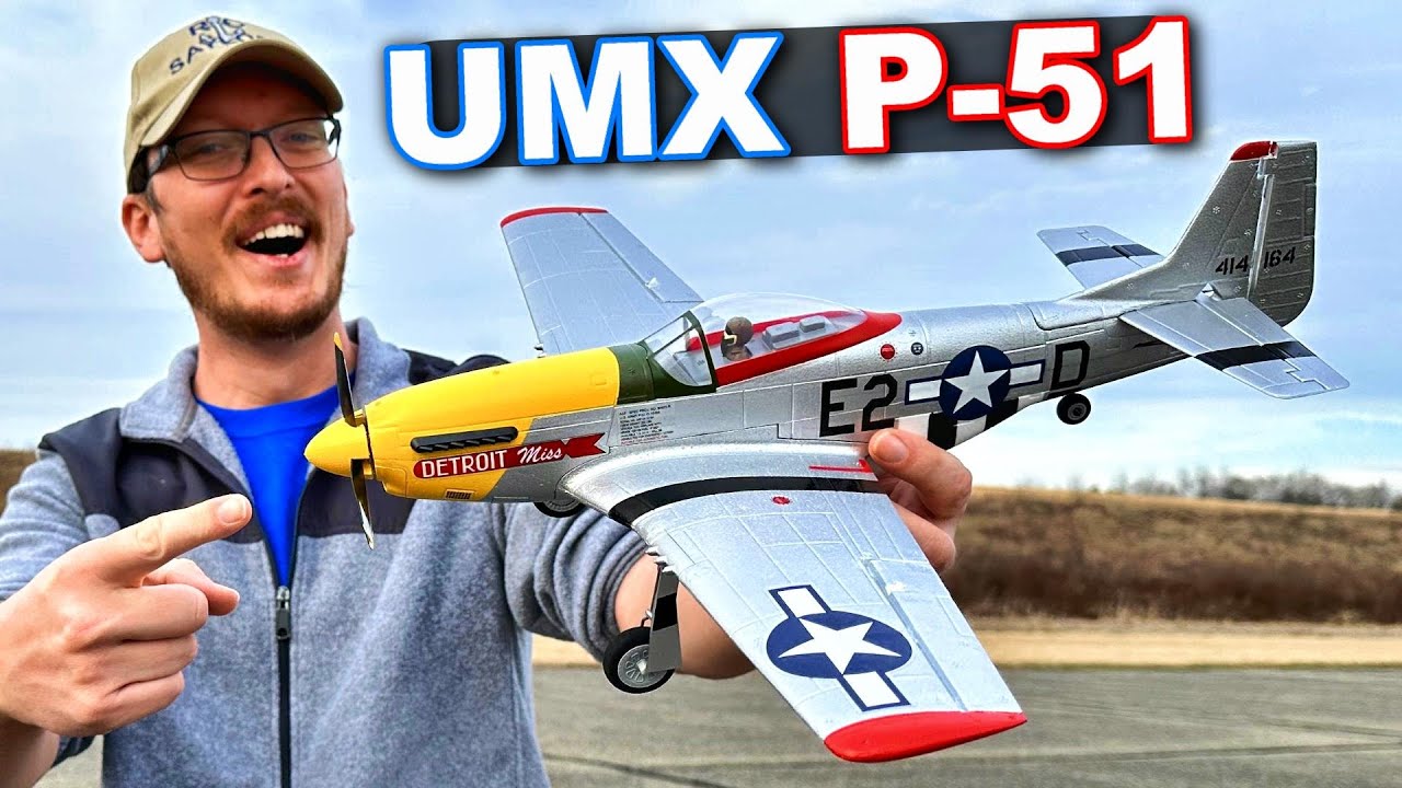 BRAND NEW!!! P-51D Mustang Detroit Miss UMX RC Warbird Plane!