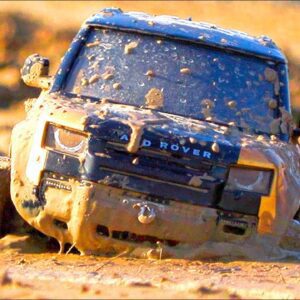 Muddy Mess: Land Rover Defender Stuck in the Mud | RC CARS Traxxas TRX-4