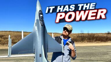 100MPH FAST RC Fighter Jet!! - FMS F-16C 70mm