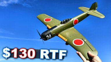 $130 BIG EASY TO FLY RC Warbird RTF Trainer for Beginners!!!