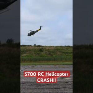 $700 Gone In Seconds! Expensive RC Helicopter Crash #rc #helicopter #crash