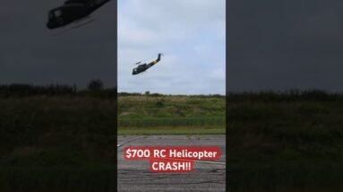$700 Gone In Seconds! Expensive RC Helicopter Crash #rc #helicopter #crash